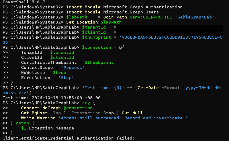 Fresh login rejected
